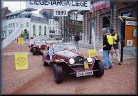 Checking in at the finish.